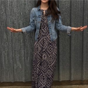 Loft blue & white maxi dress!